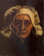 Vincent Van Gogh Head of an old Peasant Woman with White Cap (nn04) oil painting reproduction